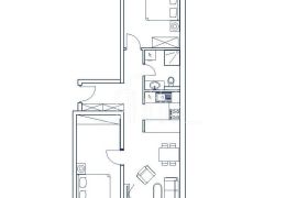 Apartman Lamela 2 dvije spavaće dvostrane orijentacije sa dvije spavaće sobe 71m2 Snježna dolina Resort Jahorina USELJIVO, Pale, Wohnung