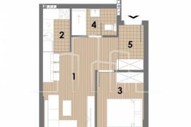Apartman dvosoban od 45.62 u izgradnji Snježna dolina Faza 2 Jahorina Lamela E, Pale, Kвартира
