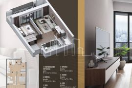 Apartman dvosoban od 45.62 u izgradnji Snježna dolina Faza 2 Jahorina Lamela E, Pale, Apartamento