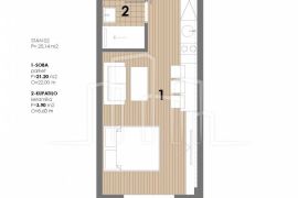 Studio apartman od 25,14 u izgradnji Snježna dolina Faza 2 Jahorina Lamela B, Pale, Appartment