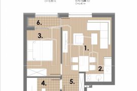 Apartman sa jednom spavaćom od 35m2 u izgradnji Snježna dolina Faza 2 Jahorina Lamela A1 i A2, Pale, Διαμέρισμα