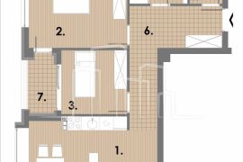 Apartman sa dvije spavaće sobe od 67,48m2 pogled na stazu u izgradnji Snježna dolina Faza 2 Jahorina Lamela D, Pale, Stan