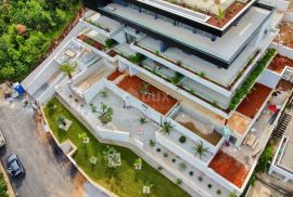 OPATIJA, CENTAR - 239m2 stan s vlastitim bazenom iznad centra Opatije u ekskluzivnoj novogradnji, garaža, pogled na more, Opatija, Daire