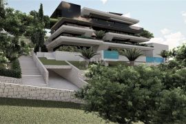 OPATIJA, CENTAR - 200m2 luksuza s vlastitim bazenom u novogradnji iznad centra Opatije, pogled, garaža, Opatija, Wohnung