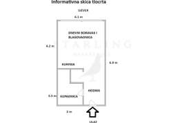 STAN, PRODAJA, ZAGREB, TREŠNJEVKA SJEVER, 27 m2, 1-soban, Trešnjevka - Sjever, Wohnung