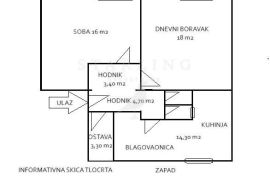 STAN, PRODAJA, ZAGREB, CENTAR, KAČIĆEVA, 48 m2 2-sobni, Donji Grad, Apartamento