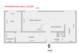 STAN, PRODAJA, ZAGREB, TREŠNJEVKA, 57 m2, 2-SOBAN, Trešnjevka - Sjever, Appartamento