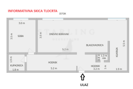 STAN, PRODAJA, ZAGREB, TREŠNJEVKA, 57 m2, 2-SOBAN, Trešnjevka - Sjever, Flat