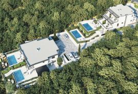 RIJEKA, KOSTRENA – ekskluzivna duplex vila s infinity bazenom, garažom, vrtom, panoramskim pogledom na more, Kostrena, Дом