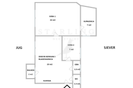 STAN+VPM, PRODAJA, CENTAR, ZAGREB, 64 m2, 3-soban, Donji Grad, Flat