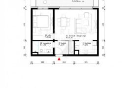 ZGRADA C, STAN C011, NOVOGRADNJA, PRODAJA, POREČ, 59,37 m2, 2S, Poreč, Wohnung