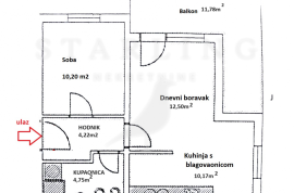 STAN, PRODAJA, ZAGREB, GRAČANI, 51 m2, 2-soban, Podsljeme, شقة