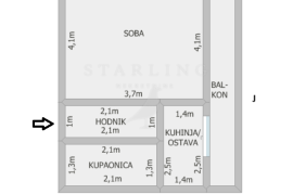 STAN, PRODAJA, ZAGREB, TREŠNJEVKA, VOLTINO, 53 m2, 3-SOBNI, Trešnjevka - Sjever, Appartement