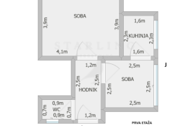 STAN, PRODAJA, ZAGREB, TREŠNJEVKA, VOLTINO, 53 m2, 3-SOBNI, Trešnjevka - Sjever, Appartment