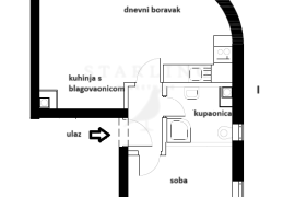 STAN, NAJAM, ZAGREB, KNEŽIJA, 42 m2, 2-sobni, Trešnjevka - Jug, Appartement