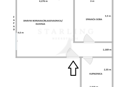 STAN, PRODAJA, ZAGREB, KAJZERICA, 40 m2, 2-soban, Novi Zagreb - Zapad, شقة