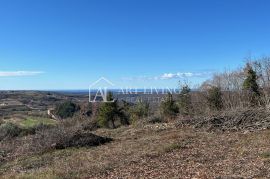 ISTRA, GROŽNJAN, okolica - prelijepo građevinsko zemljište s otvorenim panoramskim pogledom na more, Grožnjan, Terreno