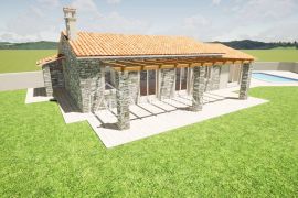 Istra, Umag,  okolica, - moderna kamena kuća s bazenom u novogradnji!!!, Umag, Famiglia