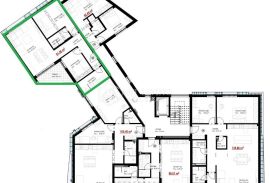 Umag - centar, ekskluzivan moderan stan u novogradnji, 20 m od mora, Umag, Appartement