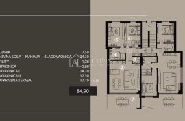 UMAG – OKOLICA - Luksuzan moderan stan na 2. katu zgrade u novogradnji, Umag, Stan