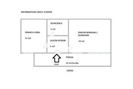 STAN, NAJAM, ZAGREB, PANTOVČAK, 44 m2, 2-soban, Gornji Grad - Medveščak, Flat