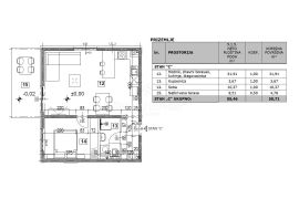 POREČ – VABRIGA, stan 1S+DB s vrtom u novogradnji u blizini mora (V1-C), Tar-Vabriga, Wohnung