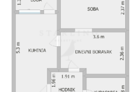 STAN, PRODAJA, ZAGREB, JARUN, 38 m2, 2-soban, Trešnjevka - Jug, Kвартира