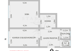 STAN, NAJAM, ZAGREB, VRAPČE, 36 m2, 1-soban, Podsused - Vrapče, Appartamento