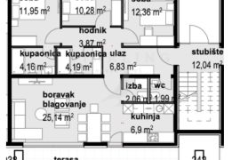 APARTMAN S3, NOVOGRADNJA, PRODAJA, PRIVLAKA, 147 M2, Privlaka, Διαμέρισμα