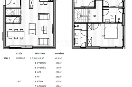 KRK - LUKSUZNI DVOETAŽNI STAN S OKUĆNICOM, Krk, Flat