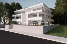 Zadar, Diklo, trosoban stan NKP 140,04m2 s krovnom terasom i pogledom na more, Zadar, Wohnung