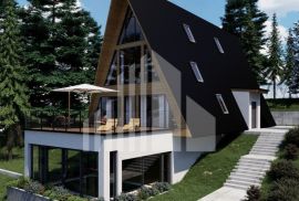 Luksuzna kuća s unutarnjim bazenom i pogledom na planine, Delnice, Haus