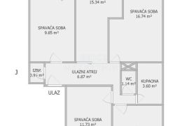 STAN, PRODAJA, ZAGREB, MAKSIMIR, RAVNICE, 76 m2, 4-soban, Maksimir, Appartement