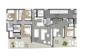 OPATIJA, CENTAR- stan 180.97m2 DB+4S s panoramskim pogledom na more- 2.KAT- STAN 202, Opatija, Flat