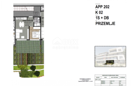 OPATIJA, CENTAR- stan 32,18m2 DB+1S s panoramskim pogledom na more- prizemlje + okućnica 37,8m2- APP 202, Opatija, Appartment