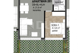 OPATIJA, CENTAR- stan 34,58m2 DB+1S s panoramskim pogledom na more- prizemlje + okućnica 32,12m2- APP 203, Opatija, شقة