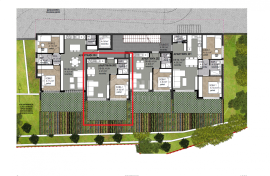 OPATIJA, CENTAR- stan 34,58m2 DB+1S s panoramskim pogledom na more- prizemlje + okućnica 32,12m2- APP 203, Opatija, Kвартира