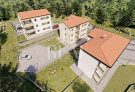 Kastav, Žegoti, stan u prizemlju  u novogradnji s tri stana, 3S+DB, 116.80 m2, Kastav, Appartement