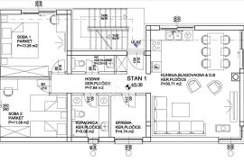 Stan 80 m od mora 2S+DB 100,64m2, Split - Okolica, Apartamento