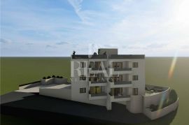 Okrug Gornji stan 2S+DB 54,9m2 sa krovnom terasom 70m2, Okrug, Apartamento