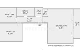 STAN, PRODAJA, ZAGREB, TREŠNJEVKA, 55 m2, 3-soban, Trešnjevka - Sjever, Διαμέρισμα