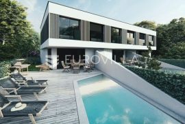 Pag, Mandre luksuzno moderna vila 1 u nizu s bazenom i pogledom na more NKP 130 m2, Pag, Kuća