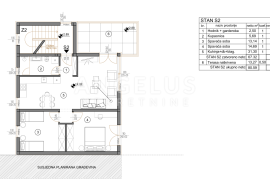 Istra, Medulin - dvosoban stan sa terasom 76 m2, Medulin, Appartamento