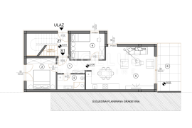 Istra, Medulin - dvosobni stan u prizemlju s vrtom, 82m2, Medulin, Apartamento