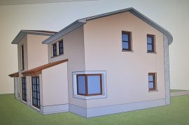 ISTRA, LABIN, GRAĐEVINSKO ZEMLJIŠTE SA PROJEKTOM, ekskluzivno!, Kršan, Arazi