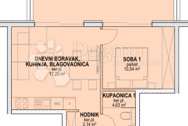 Povljana, Pag - Jednosoban stan S4 u novogradnji, Povljana, Appartement