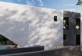 Jadranovo, moderna dvojna kuća s bazenom u roh bau, Crikvenica, Maison