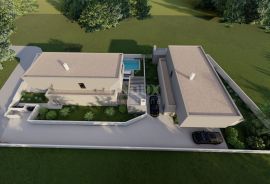 ZADAR, ZATON - Prodaja zemljišta u Zatonu s projektom luksuzne vile, Nin, Terreno