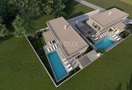 ZADAR, ZATON - Idealno građevinsko zemljište u Zatonu s građevinskom dozvolom i  projektom moderne vile s bazenom, Nin, Land