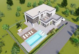 Nova kuća s bazenom u izgradnji, nadomak Pule, Marčana, Marčana, Σπίτι